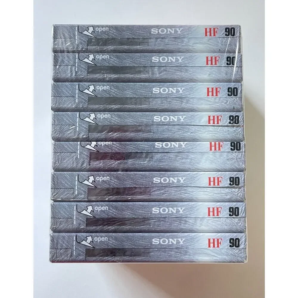 NEW 8 Pack Sony HF 90 Minute Blank Audio Cassette Tapes High Fidelity C-90HFL
